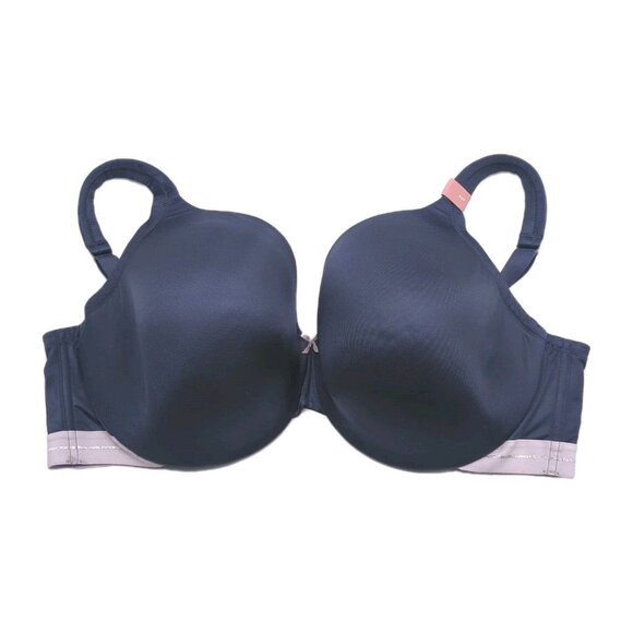 Lane Bryant Cacique Bra Lightly Lined Full Coverage U/W Size 42F Navy Blue - Picture 8 of 10